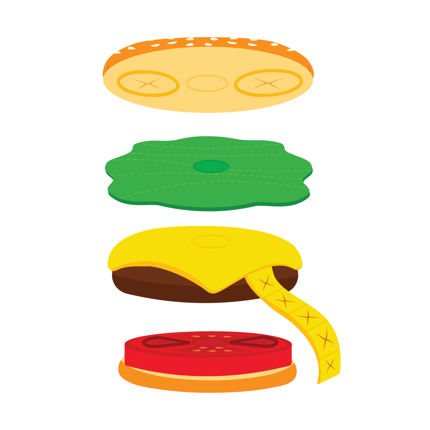 Cheeseburger Interactive Snuffle Dog Toy