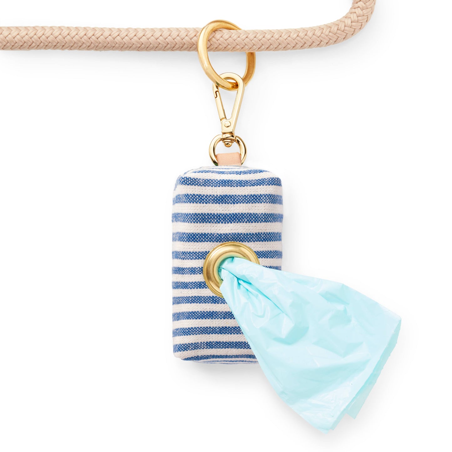 Lake Blue Stripe Bag Dispenser