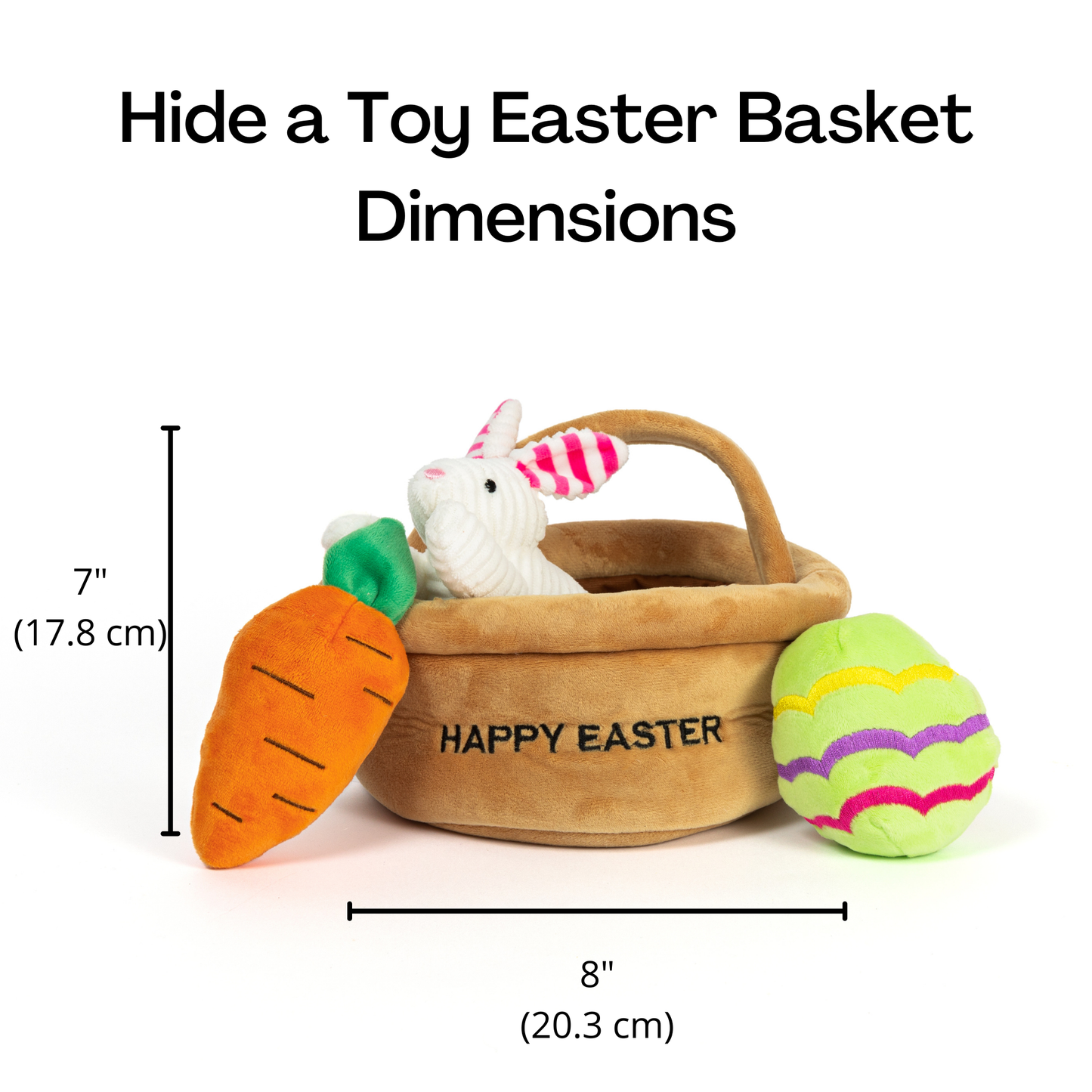 Hide a Toy Easter Basket Dog Toy