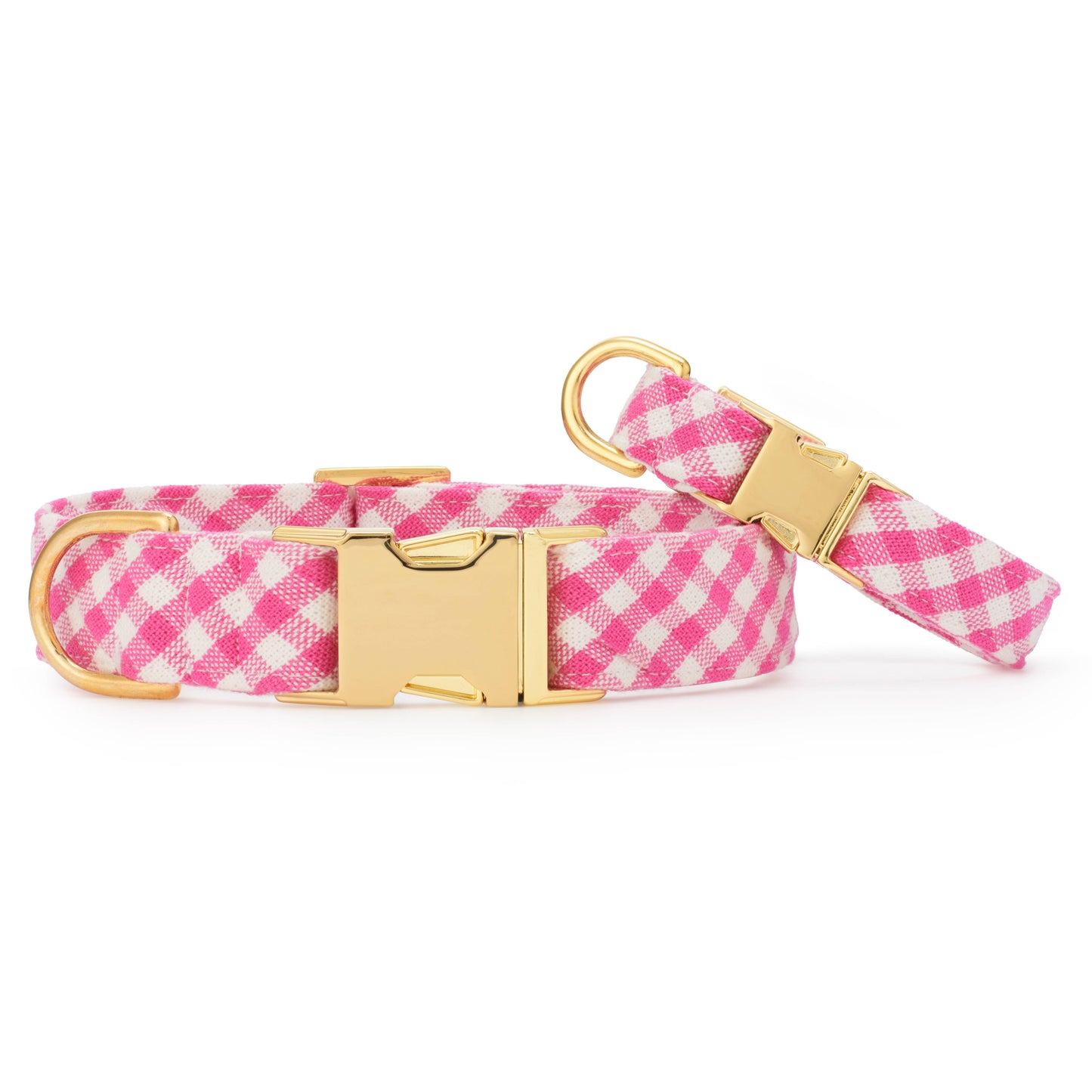 Hot Pink Gingham Collar