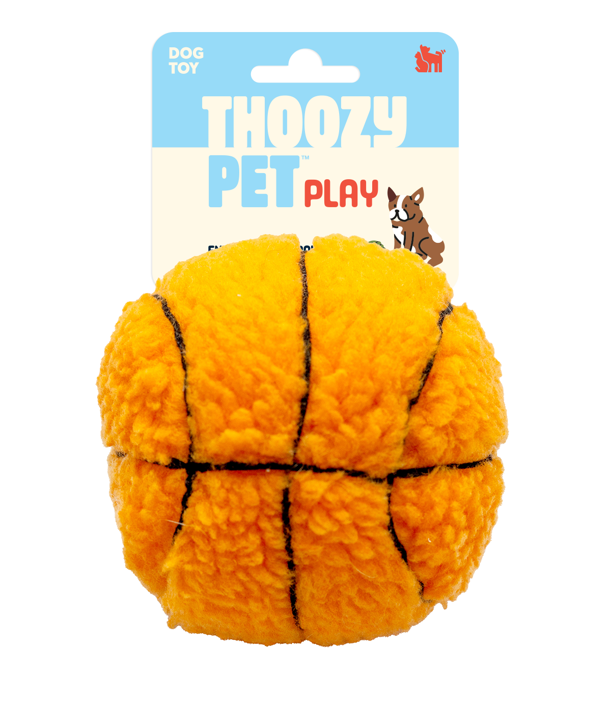 ThoozyPet Basketball Toy 4"