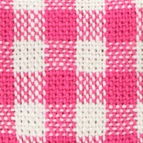 Hot Pink Gingham Lady Dog Bow