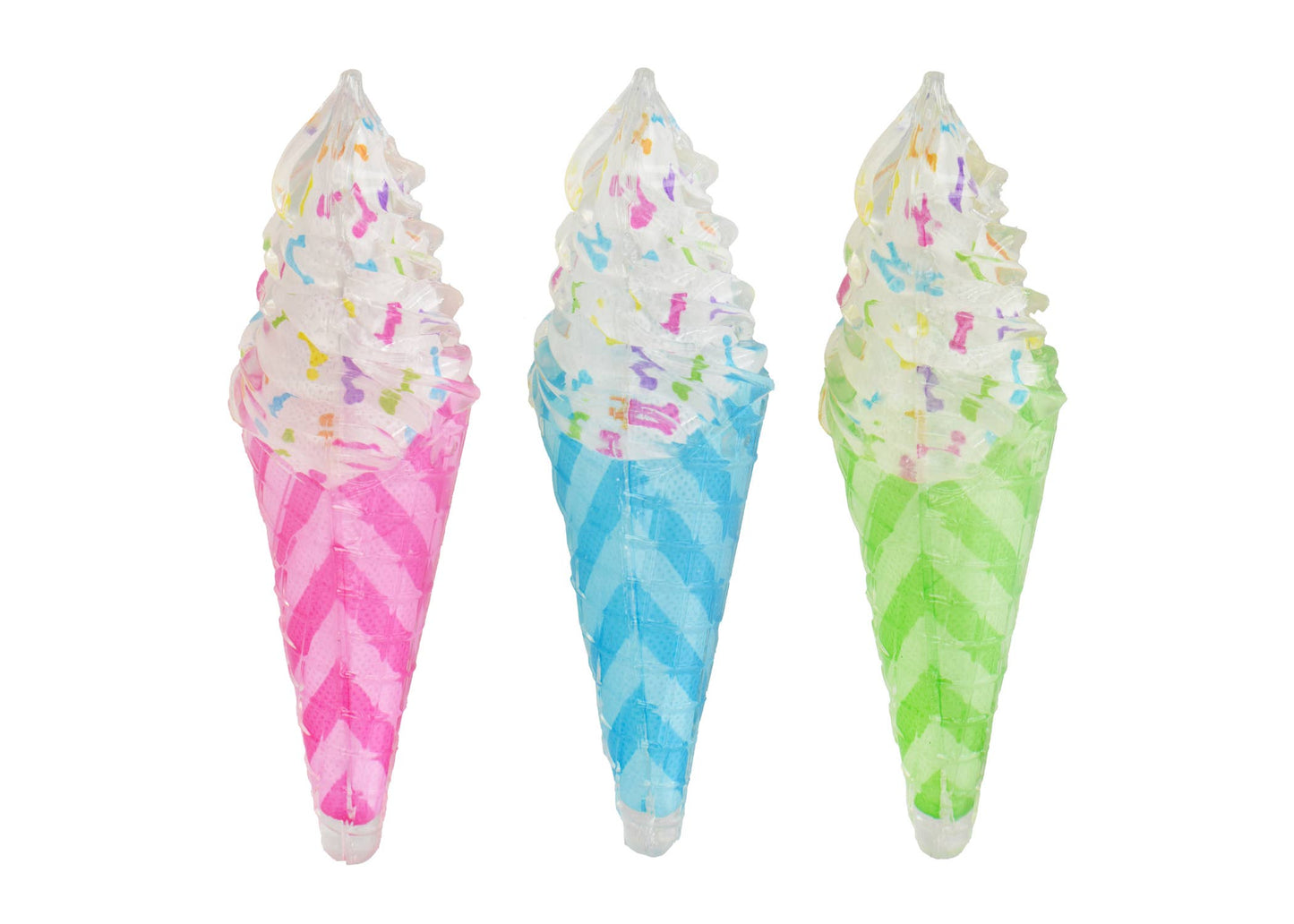 Ice Cream Cone TPR Toy 2pk