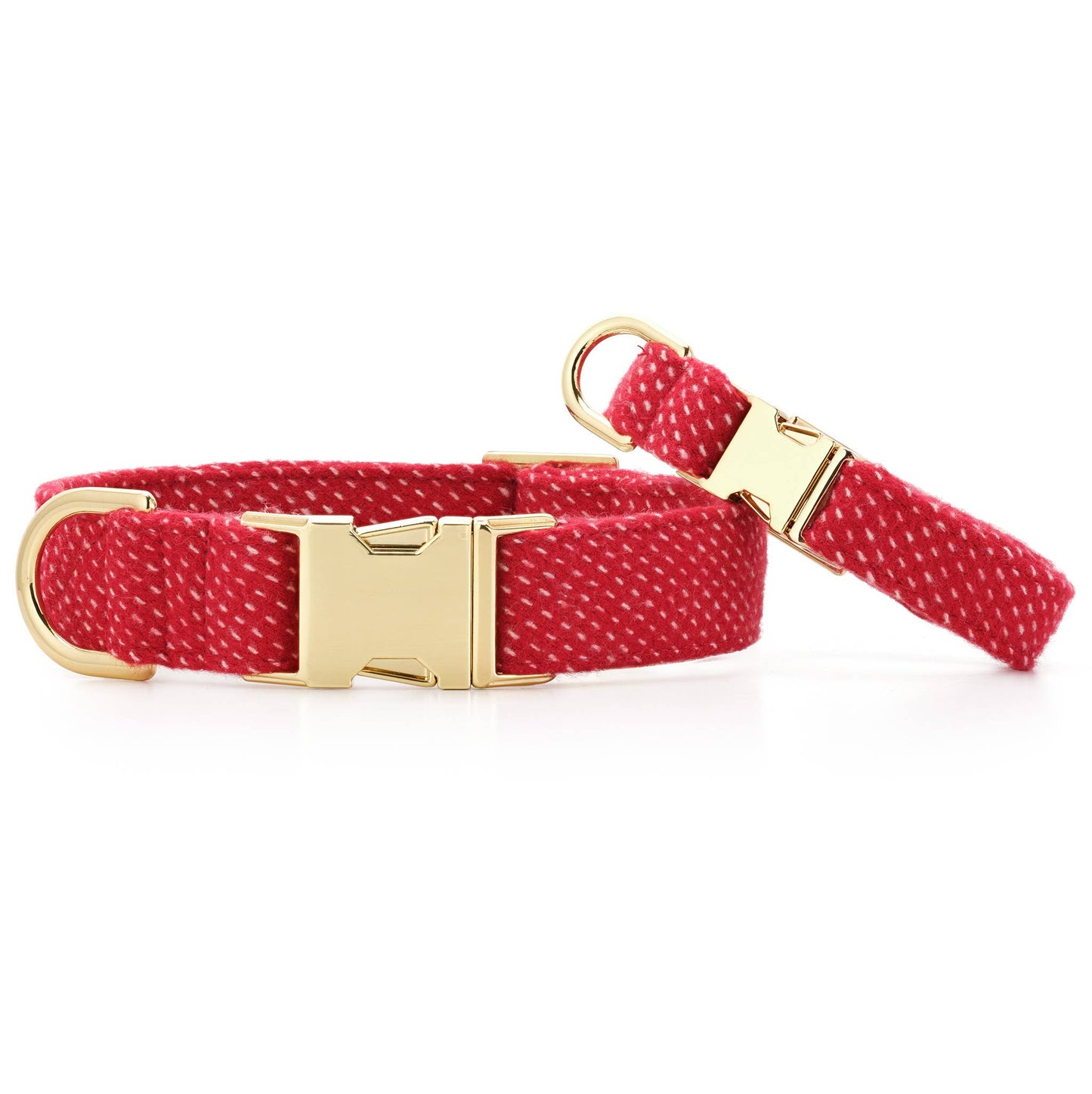 Foggy Dog Berry Stitch Flannel Collar