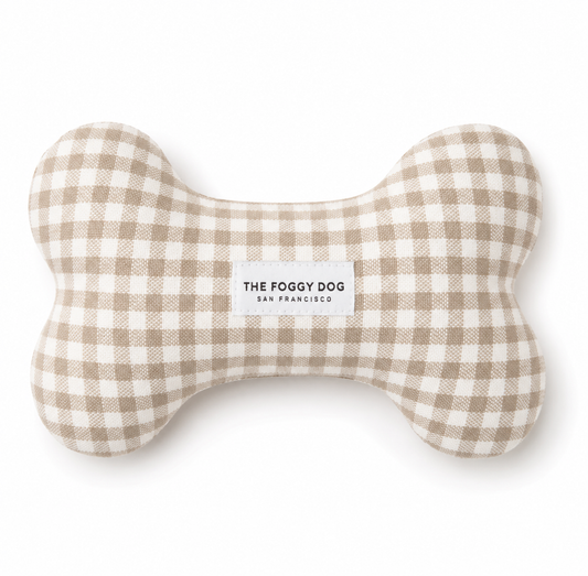 Mushroom Gingham Squeaky