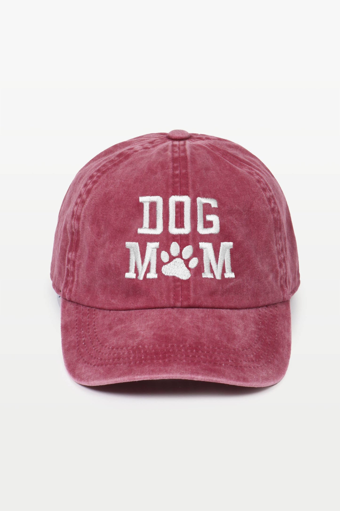 "Dog Mom" Embroidered Baseball Cap