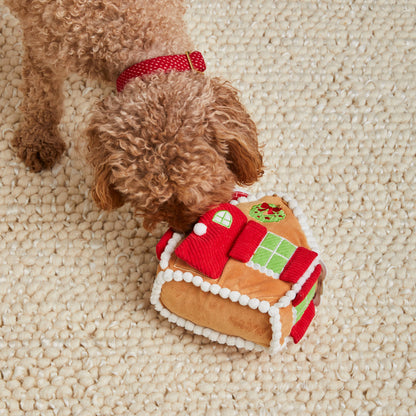 Foggy Dog Gingerbread House Snuffle Toy