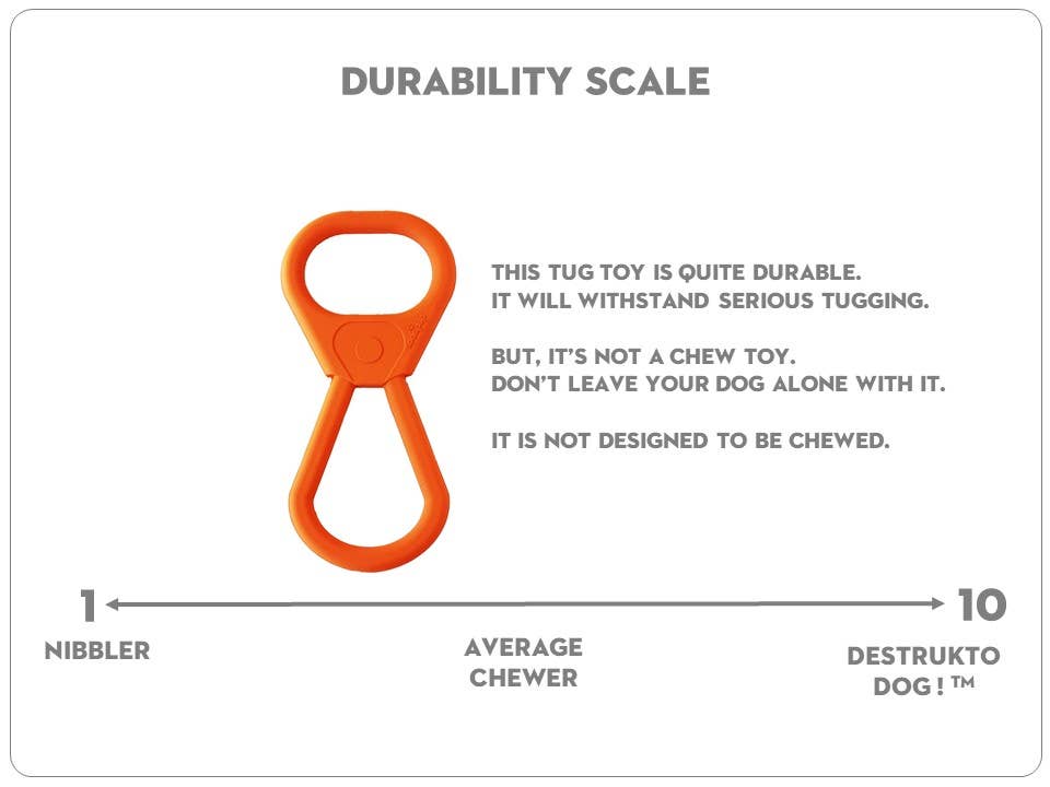 Pop Top Tug Toy - Tug O' War - Large - Orange