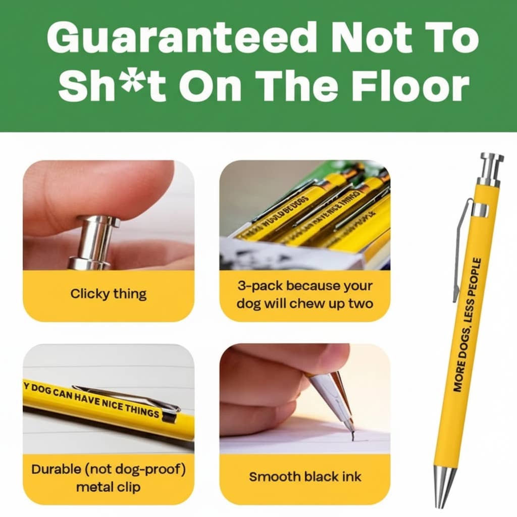 Dog-Themed Funny Pens