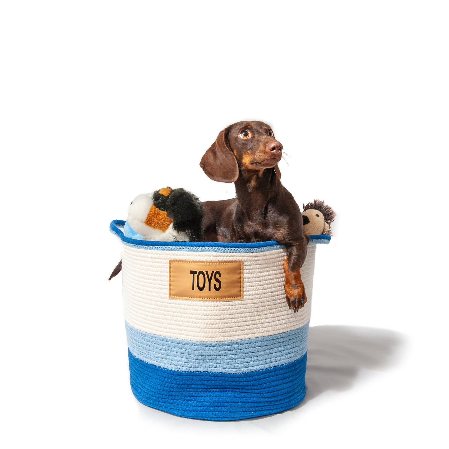 Midlee Blue 3 Tone Toys Basket