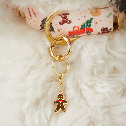 Foggy Dog Gingerbread Man Collar Charm