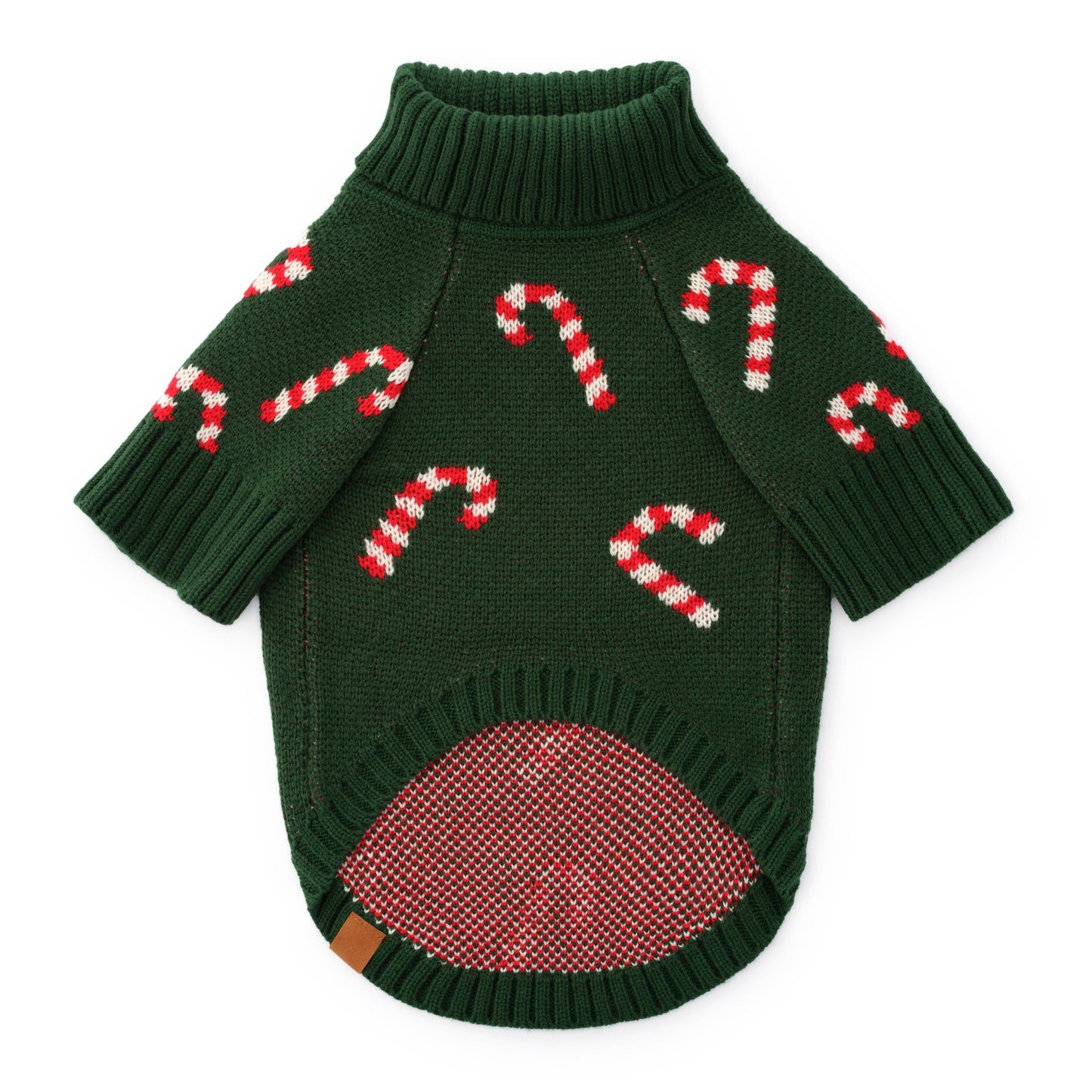 Foggy Dog Candy Canes Sweater