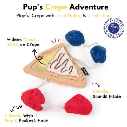 CHEWFFON Crepe Snuffle & Treat Puzzle Toy