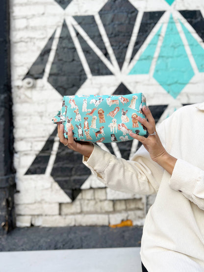 Dog gift bag, loaf, cute pouch | doodle, golden, frenchie