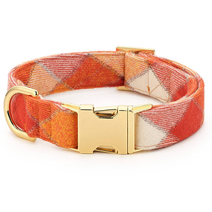 Pumpkin Spice Plaid Collar