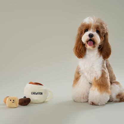 CHEWFFON Espresso Squeaky Dog Toys