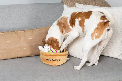 Hide a Toy Easter Basket Dog Toy