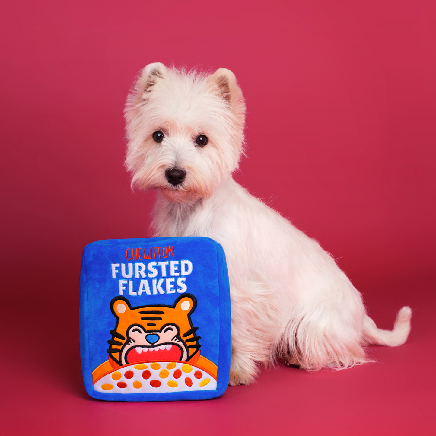 CHEWFFON Frosted Flakes Interactive Cereal Dog Puzzle Toy
