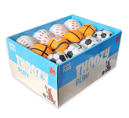 ThoozyPet Tennis Ball Asst Baseball/Basketball/Soccer
