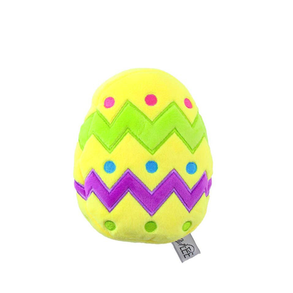 Midlee Plush Easter Egg Dog Toy with Squeaker