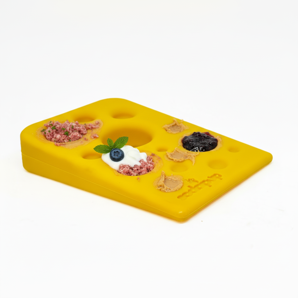 Swiss Cheese Wedge Nylon Dog Chew Toy