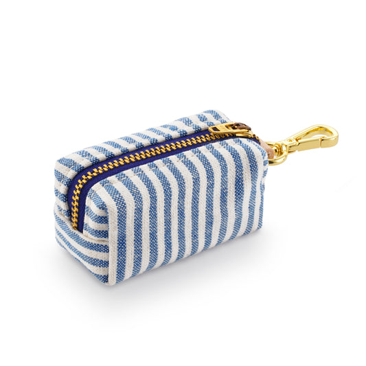 Lake Blue Stripe Bag Dispenser