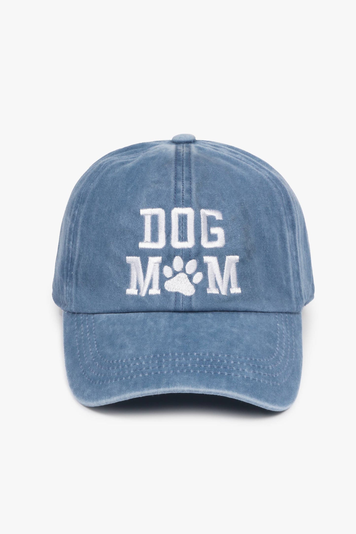 "Dog Mom" Embroidered Baseball Cap