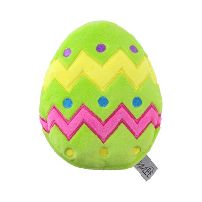 Midlee Plush Easter Egg Dog Toy with Squeaker