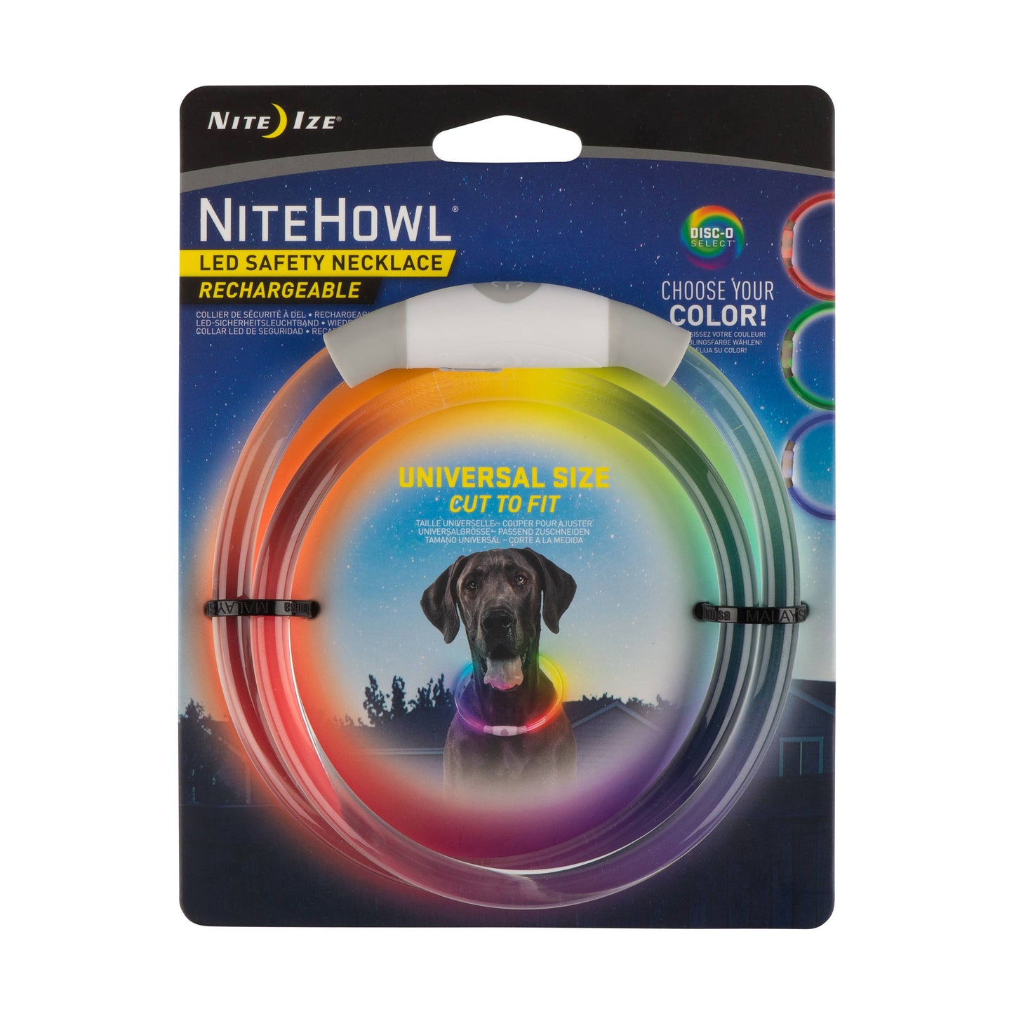 Nite Ize Rechargeable LED Safety Necklace-Disco