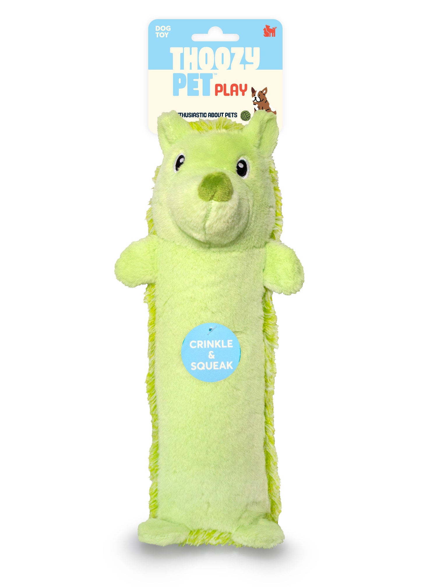 ThoozyPet Hedgehog Green 13"