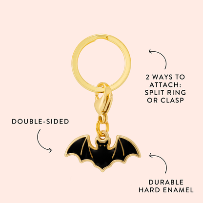 Bat Collar Charm
