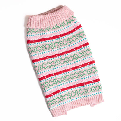 Pink Fair Isle Sweater
