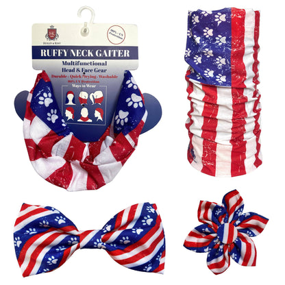 Paws & Stripes Bow Tie