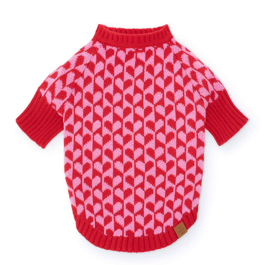 Heart Stripe Valentine's Day Sweater