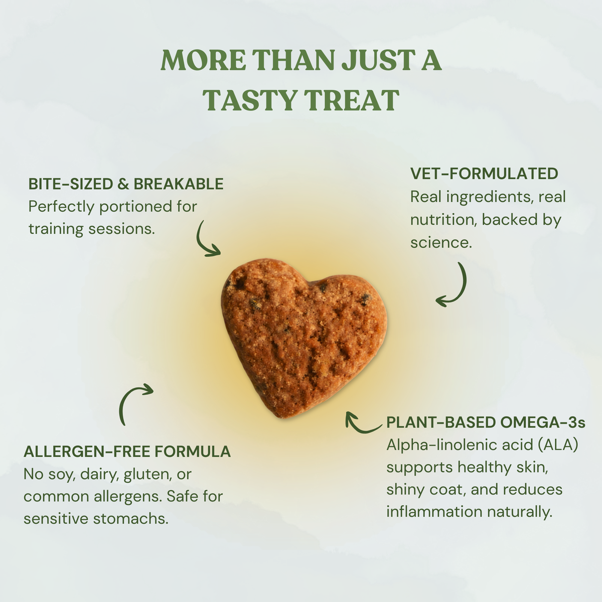 Love Bites - Organic Dog Treats, Strawberry & Peanut Butter