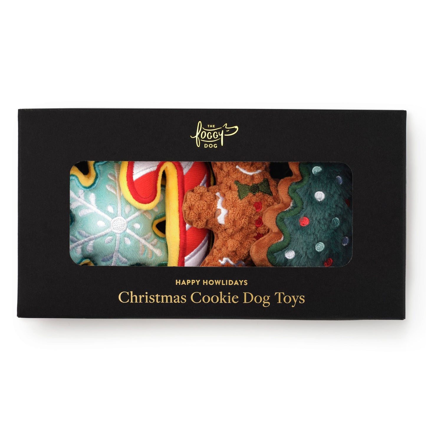 Foggy Dog Christmas Cookies Set