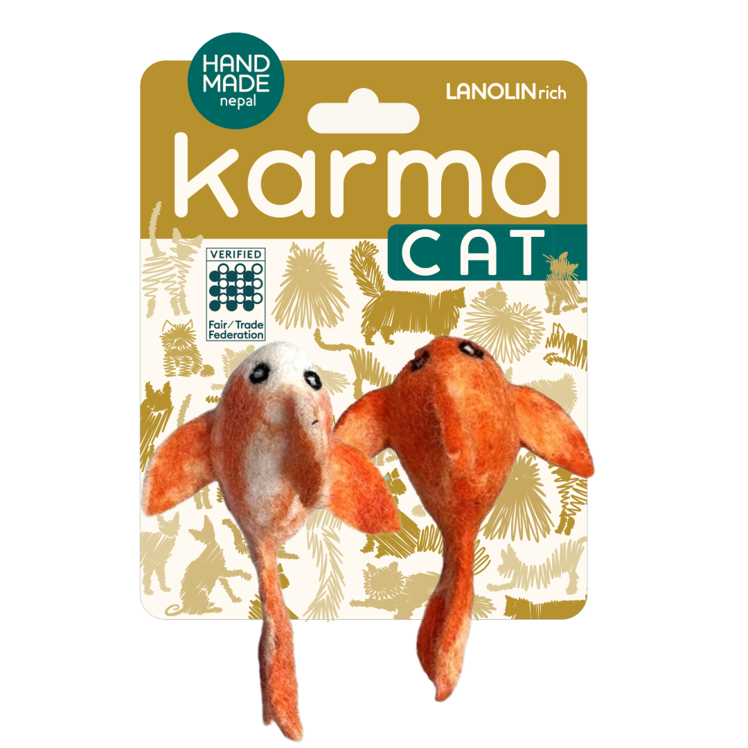 Cat Toy, 2 Pack Koi Fish