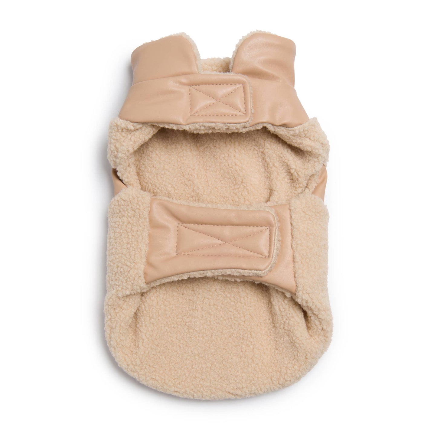 Fab Ski Leather Shearling Puffer Tan
