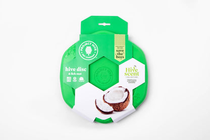 Project Hive Coconut Scent Hive Disc & Lick Mat Green