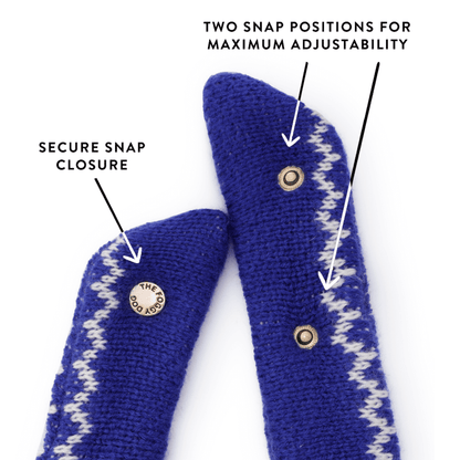 Snow Day Fair Isle Knit Dog Bandana