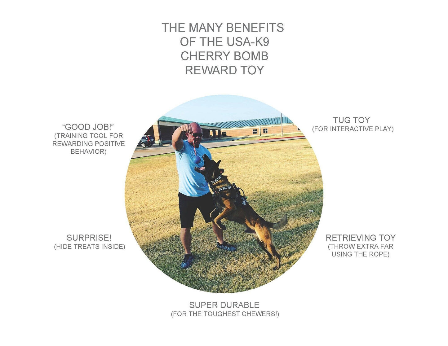 USA-K9 Cherry Bomb - Chew Toy - Reward Toy