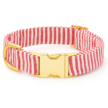 Foggy Dog Red Stripe Collar