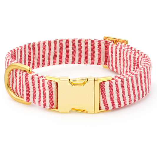Foggy Dog Red Stripe Collar