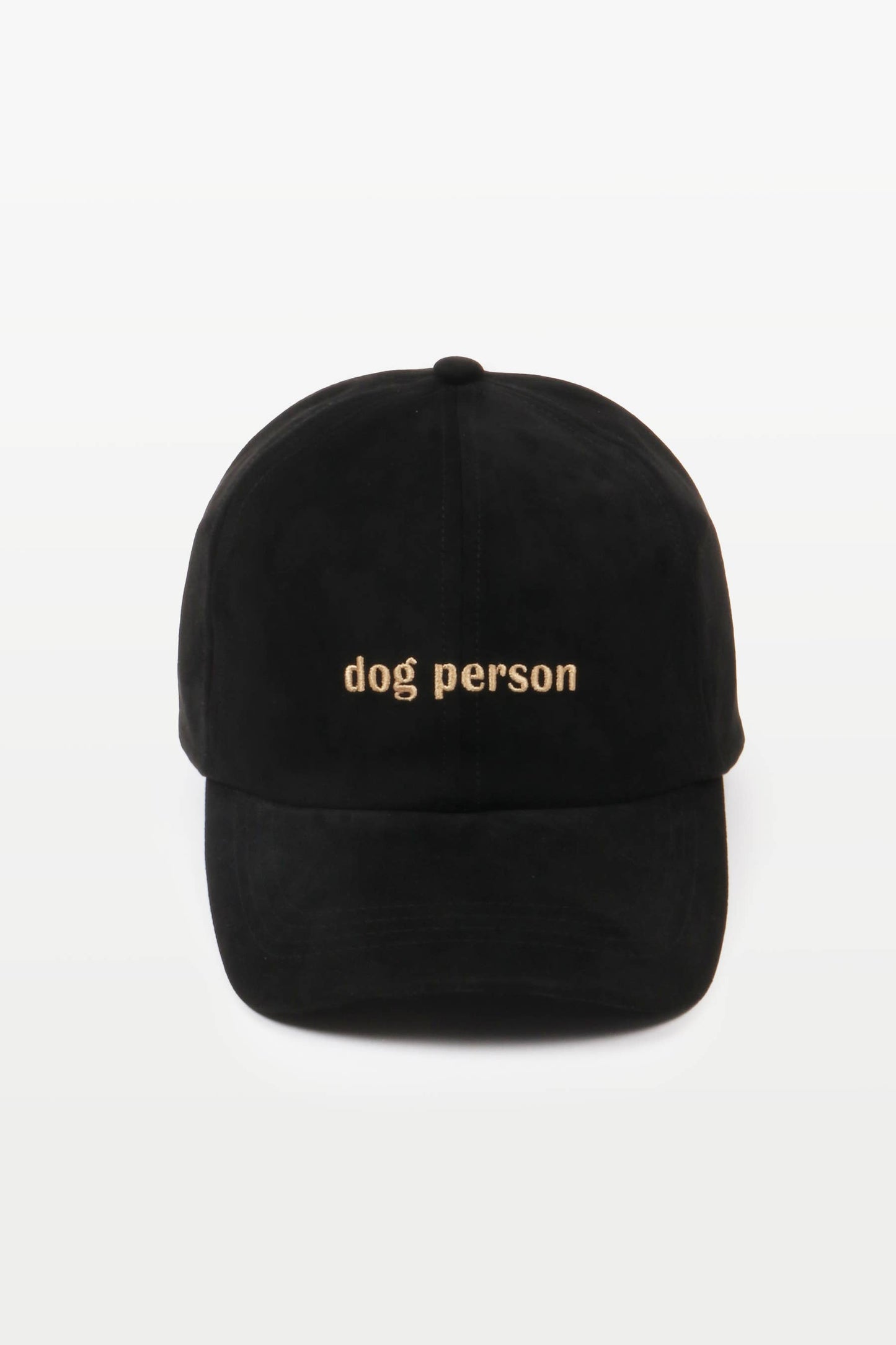 DOG PERSON in Suede Fall Winter Baseball Cap