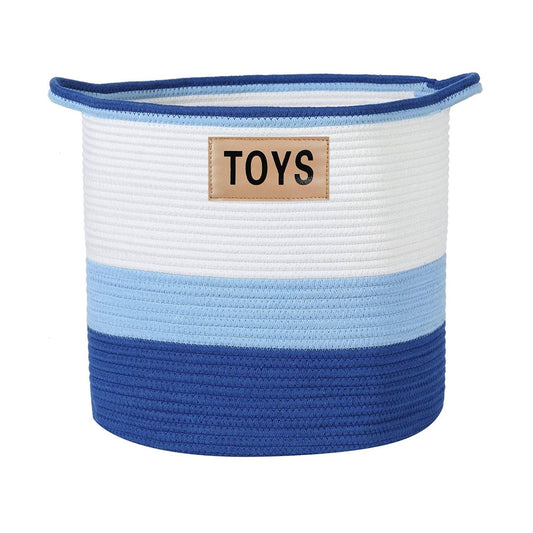 Midlee Blue 3 Tone Toys Basket