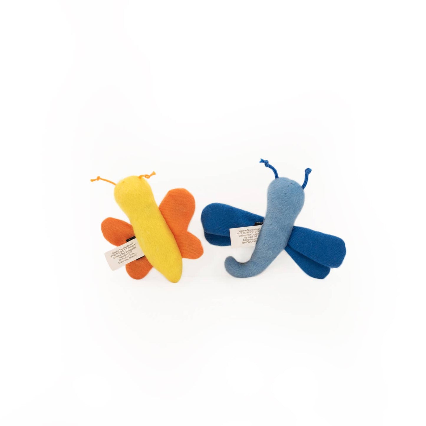 ZippyClaws® 2-Pack - Butterfly and DragonFly - Cat Toy