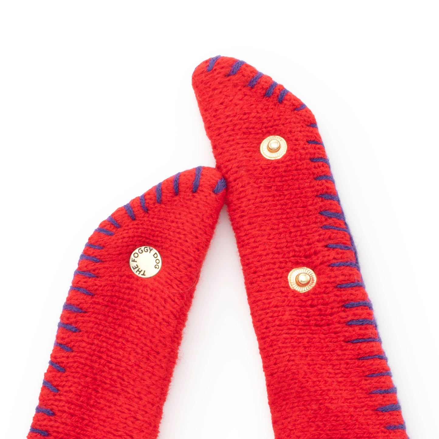 Red USA Knit Dog Bandana