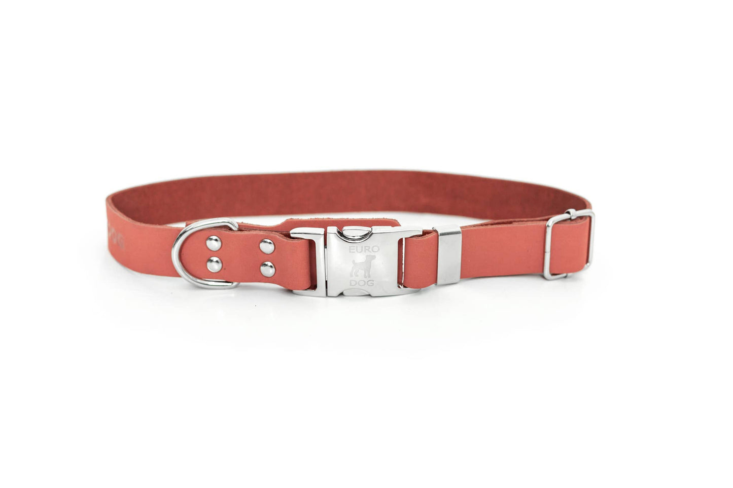 Modern Style Soft Leather Quick-Release Euro-Dog Collar