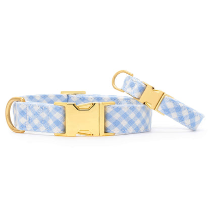 Sky Blue Gingham Collar