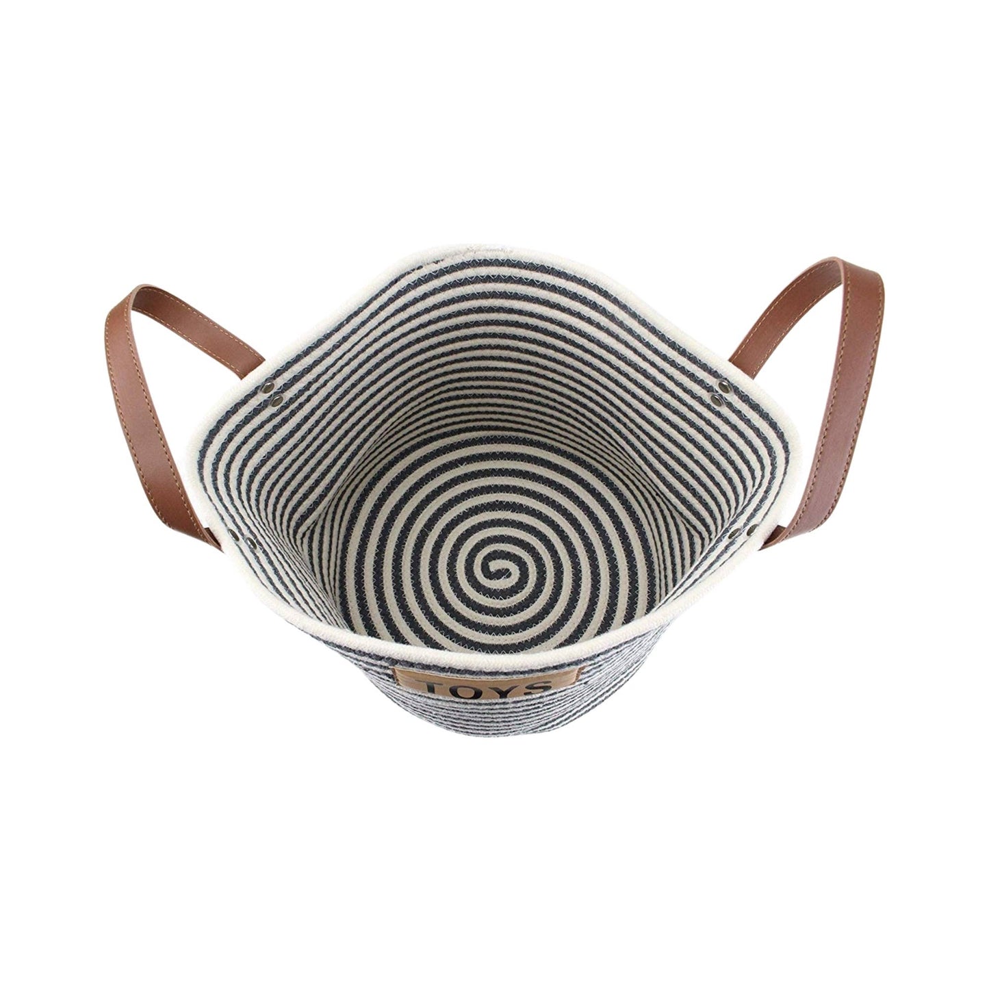 Midlee Cotton Rope Pet Toy Storage Basket
